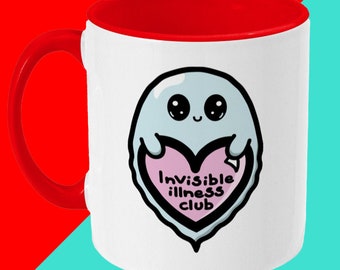 Invisible Illness Club Mug - Spoonie Mug - Chronic Illness Gift - Gift for Her - Cute Gifts - Mental Health Awareness - Hidden Disability