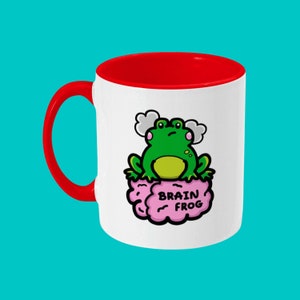 Brain Frog Mug - Brain Fog - Spoonie Gift - Chronic Illness Gift - Chronic Fatigue - Mental Health Gift - Bad Memory - Frog Gift