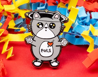 PoTS Cat Enamel Pin - Postural Tachycardia Syndrome - Spoonie Gift - Chronic Illness Gift - Invisible Illness - Hidden Disability