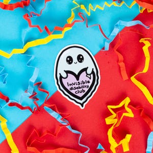 Invisible Disability Club Aufkleber - Spoonie Geschenk - Vinyl Aufkleber - Geschenk für Chronische Krankheiten - Geschenk für Mentale Gesundheit -