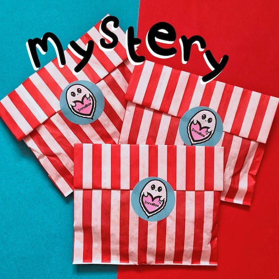 Mystery Enamel Pin Bag - Seconds Pins - Goodie Bag - Lucky Dip - Best Friend Gift - Cute Gifts - Mystery Goodies Bag - Surprise Bag