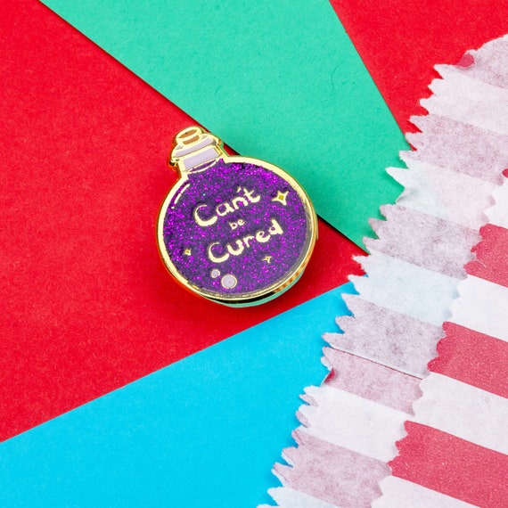 Can't be cured potion bottle enamel pin - spoonie pin - halloween - chronic illness gift - chronic illness gift - gift for her