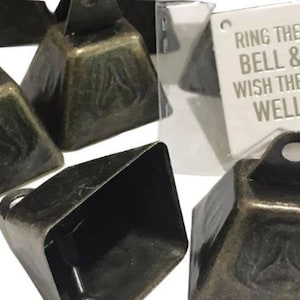 Cowbells Kissing Bells Ring The Bells Wish Them Well Wedding Mini Metal Bells Reception Party Favors Celebration Bells Cow Bell