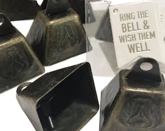 Cowbells Kissing Bells Ring The Bells Wish Them Well Wedding Mini Metal Bells Reception Party Favors Celebration Bells Cow Bell