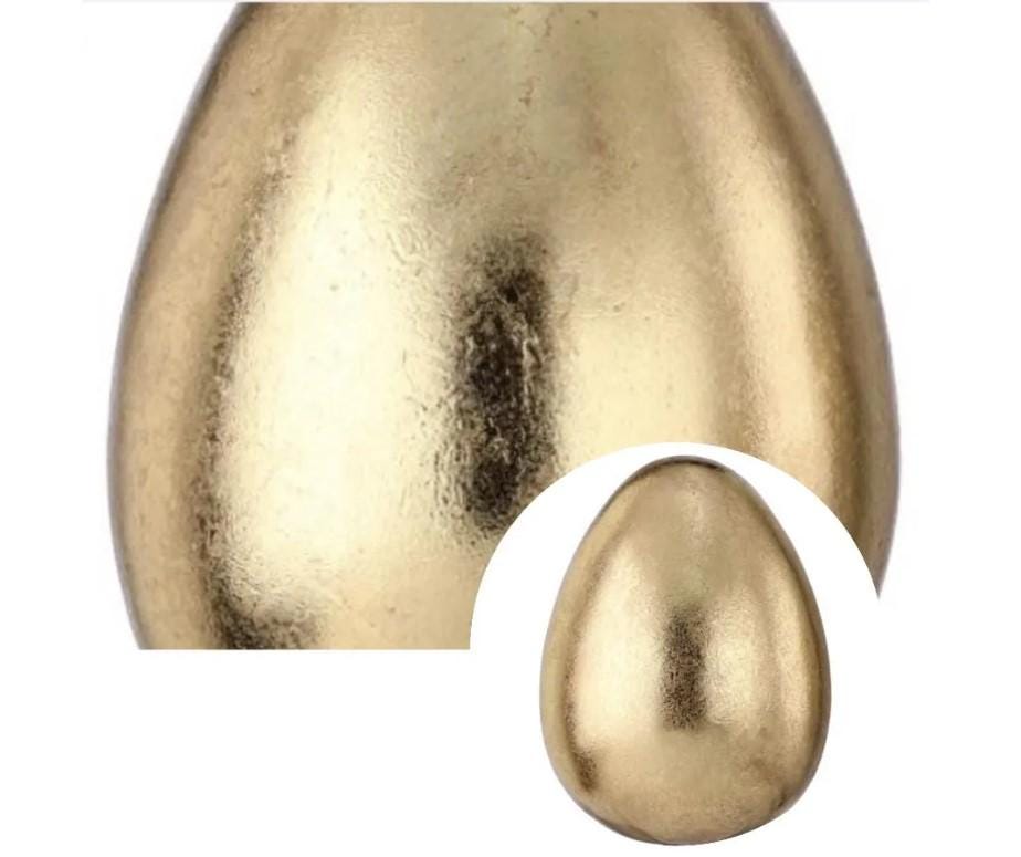 6" or 8" Resin Gold Egg Golden Home Decoration Choose Size