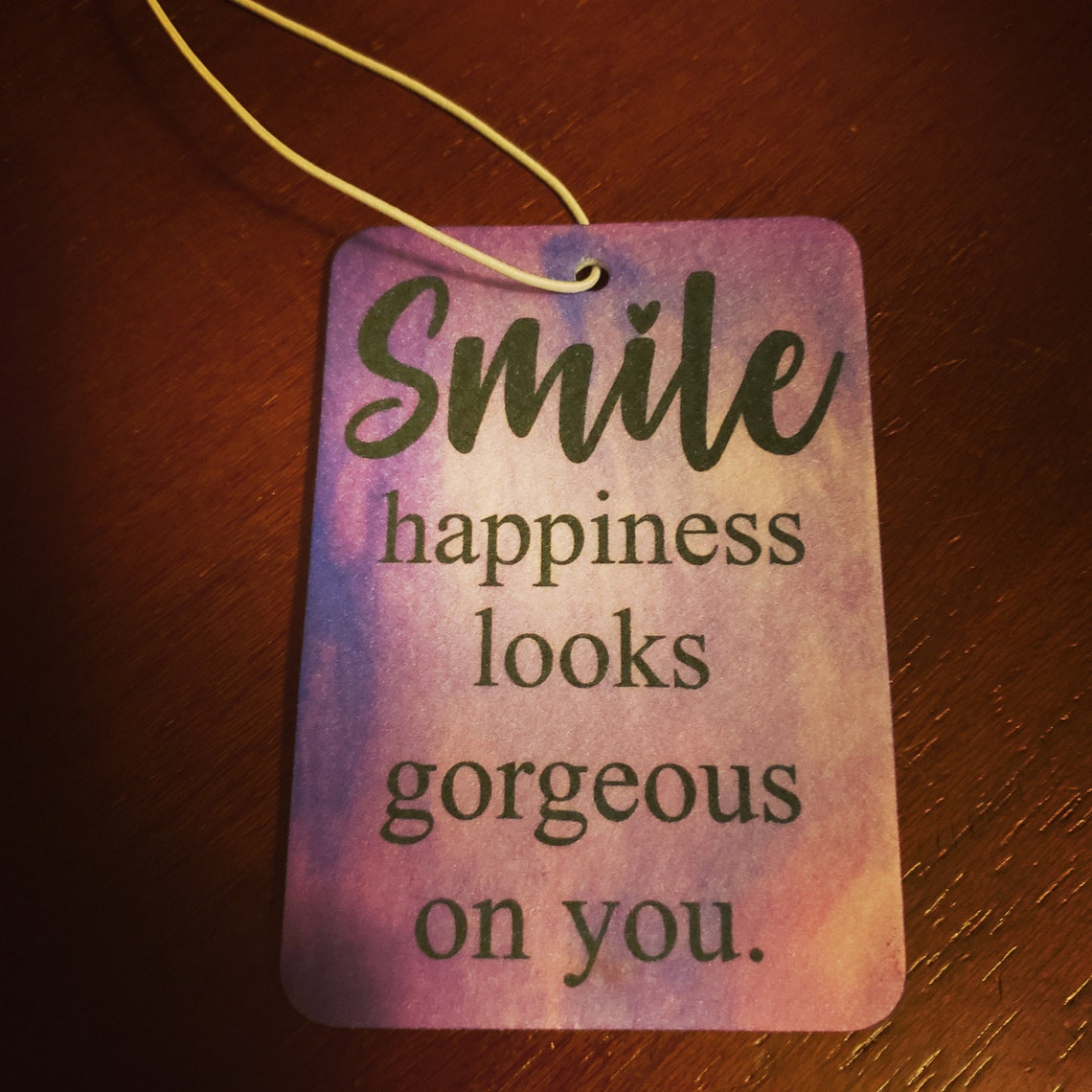 Custom Air Freshener Double sided rectangular Etsy