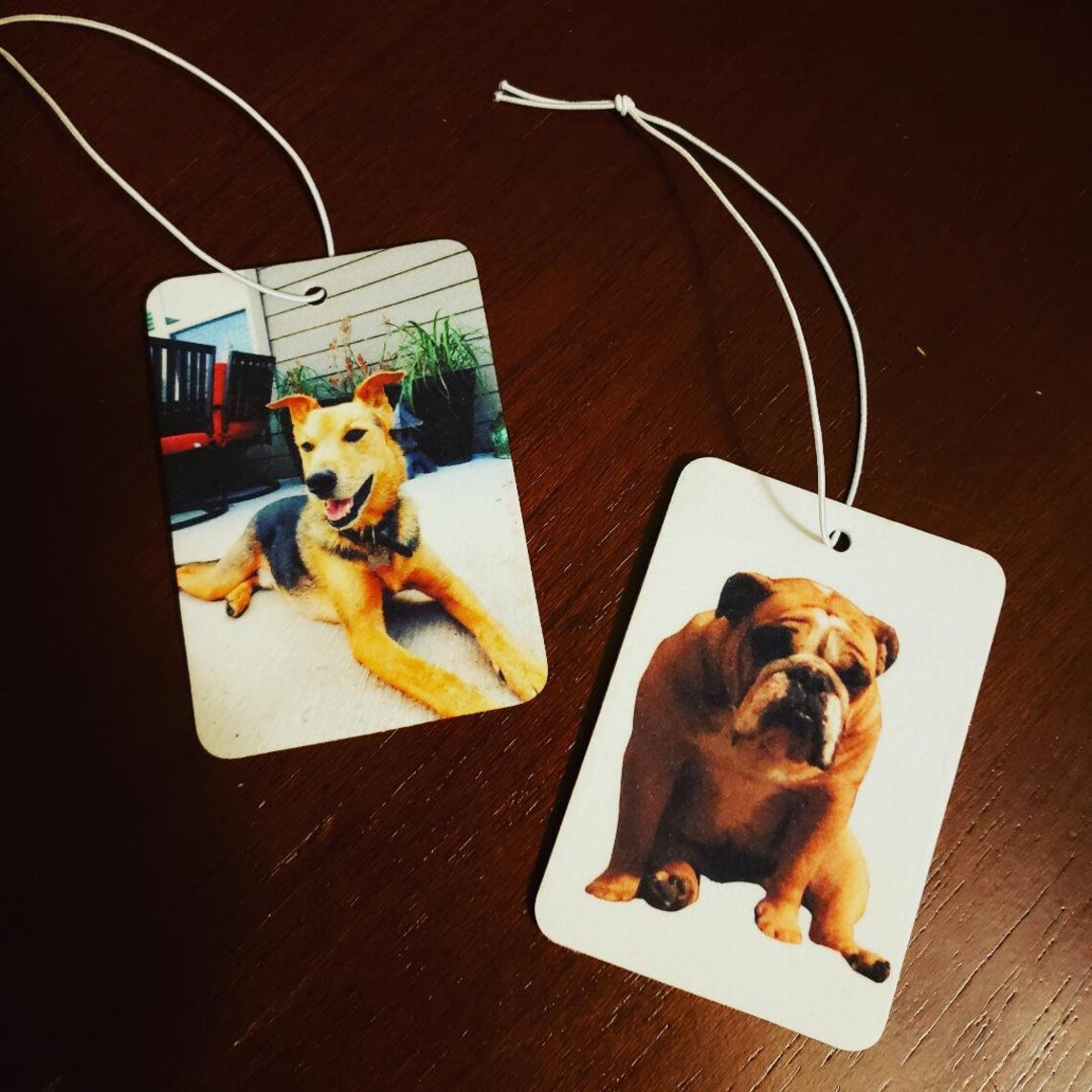 Custom Air Freshener Double sided rectangular Etsy