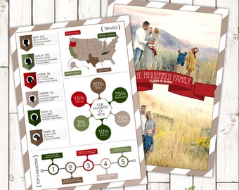 Infographic Year in Review Card