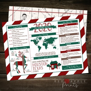 Infographic Christmas Card | Landscape Orientation