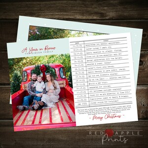 Year in Review "Library" Card