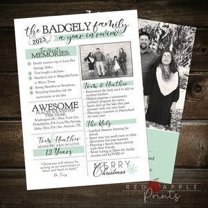 Year in Review Christmas Card