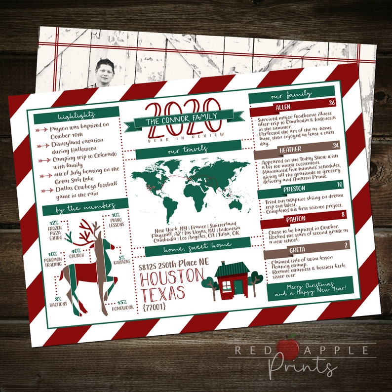 Infographic Christmas Card 