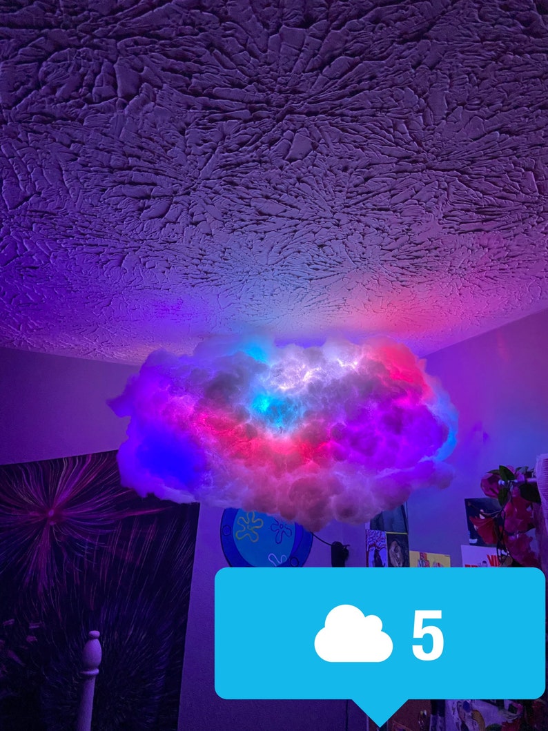 XL Led Cloud Decor Etsy