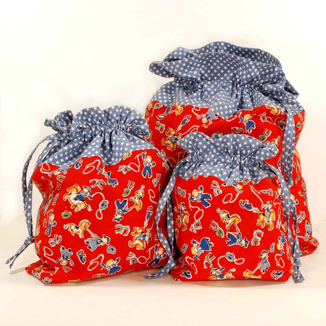 Howdy Fabric Drawstring Gift Bag Etsy