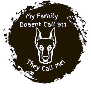 Doberman SVG Dosent appeler le 911