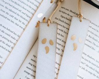 Golden Ghost Resin Bookmark | Halloween Bookmark