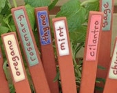 Herb Marker - 6 Herb Markers - Handmade - Herbs - Unique - Herb Stakes - Plant Markers - Garden Art