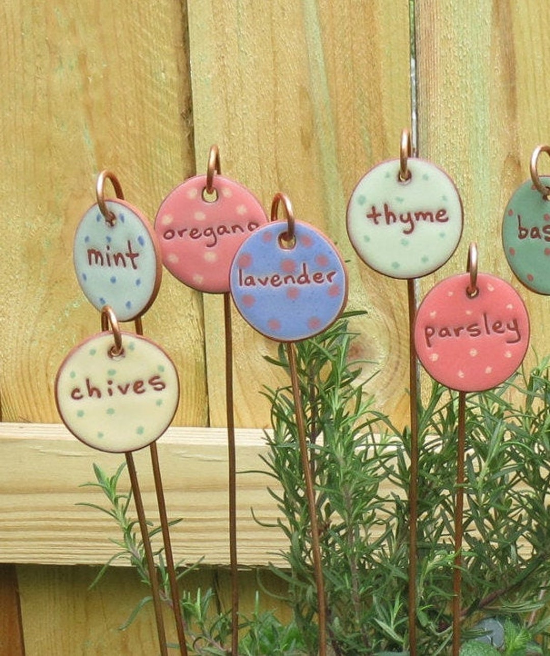 Custom Herbs, 6 Herb Garden Marker, Plant Labels, Custom Plant Marker