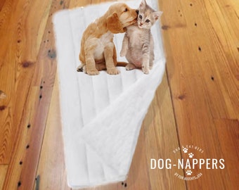 Dog Nappers Pet Pad - Cat Mat - Dog Bed - Silky Soft Premium Faux Fur - Padded Shag - Sheepskin - Mini Rug - Washable - Fur Accents USA