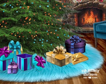 Handmade Faux Fur Christmas Tree Skirt – Shaggy Sheepskin