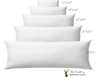 Plush Pillow Inserts - High Quality - Extra Full - Poly Fiber Pillow Pillow Stuffers - Extra Plump For Full Look -  Fur Accents USA