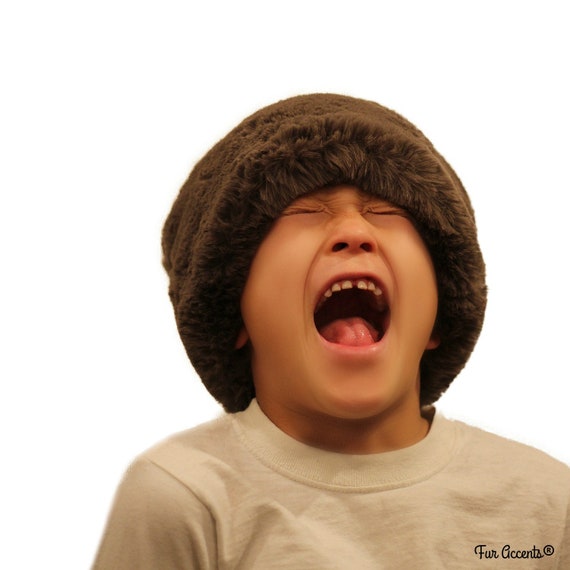 Bunny Beanie - Plush SOFT Faux Fur Hat - Fun Shaggy Rabbit Fur Hat - Designer Fashion Kids and Adults - Great Hats by Fur Accents - USA