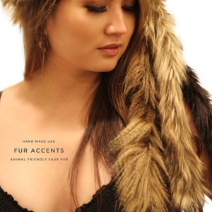 FUR ACCENTS Exotic Faux Fur Scarf - Boa Mink - Wrap - Stole - Cape - Collar - Shrug - Scarves