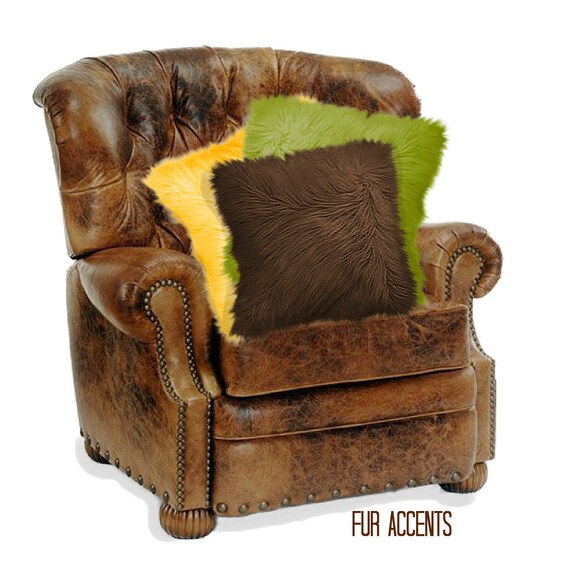 Premium Faux Fur Pillow Cover, Sham, Neck Roll, Mint Fox Shag, Throw Pillow, Big Euro Toss Pillow, Neckroll, Fur Accents USA, Sale