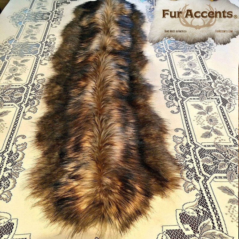 Plush Faux Fur Fireplace Mantle Scarf Luxury Golden Brown Etsy