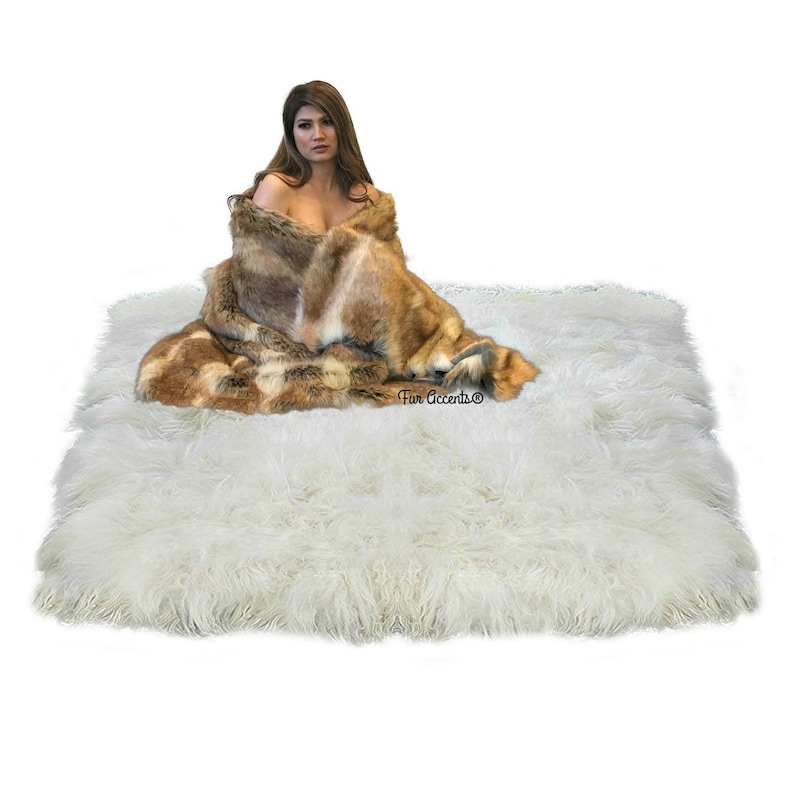 Extraordinary Faux Fur Area Rug Shaggy Thick Bonded Etsy