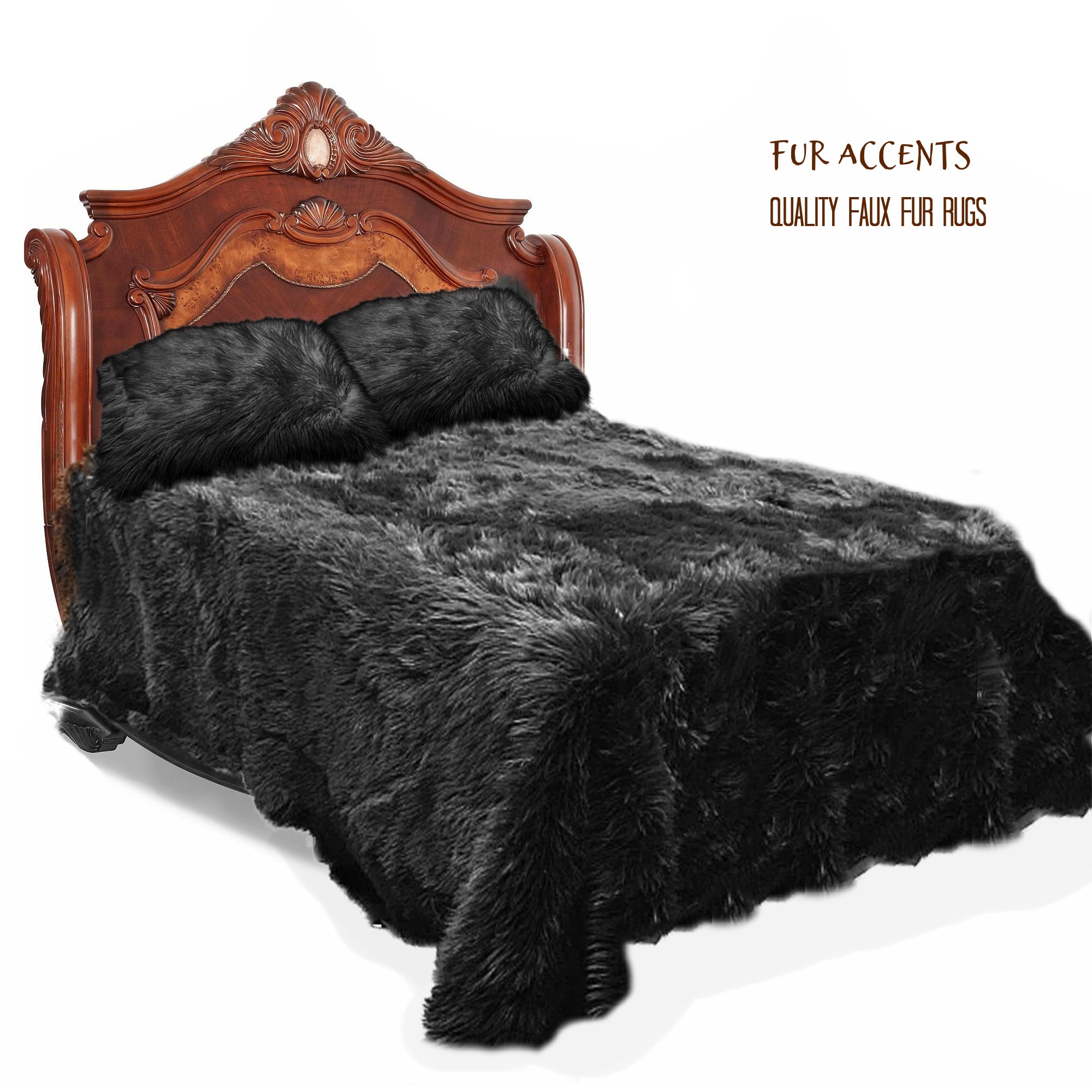 Faux fur bedspread hot sale