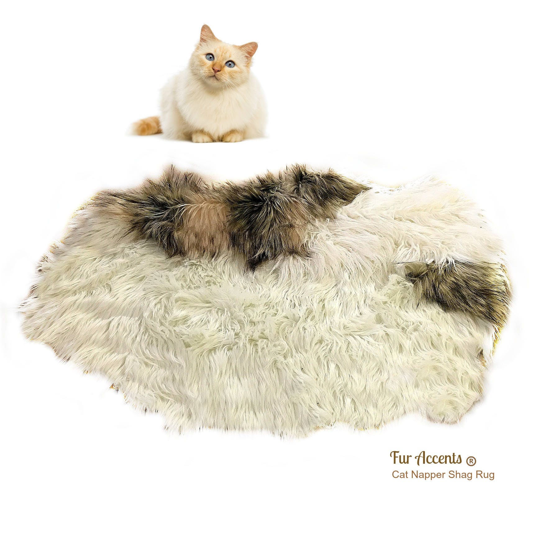  Shaggy  Soft Padded Luxury Faux Fur DogNapper Dog Bed 