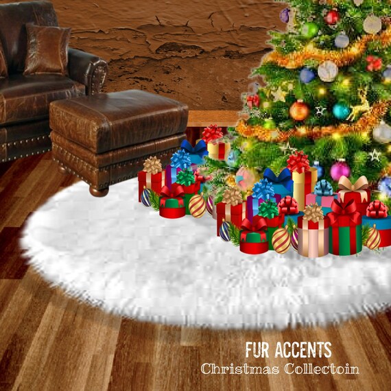Faux Fur Christmas Tree Garland, Swag, Shaggy Cranberry Red, Strand, Ornament, Stairway Trim, Mantle Decoration, Fur Tinsel, Fur Accents-USA