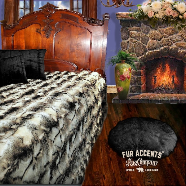 Faux Fur Comforter Etsy