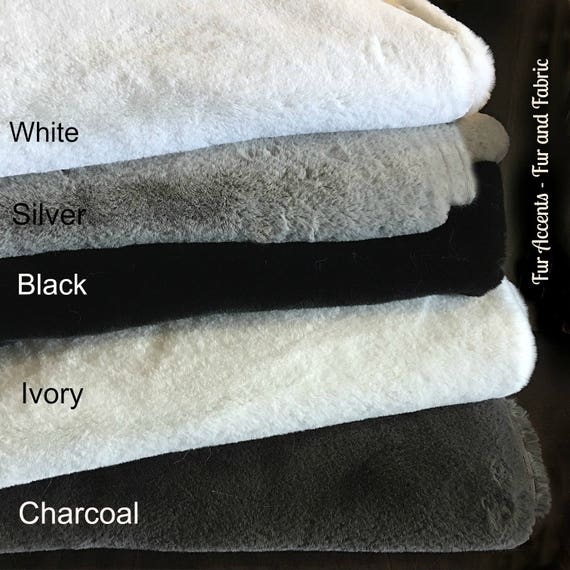 Fine Soft Bunny Rabbit Shag - Plush Faux Fur Throw Blanket - Bedspread - Minky Cuddle Fur Lining - Artistic Designs by Fur Accents - USA