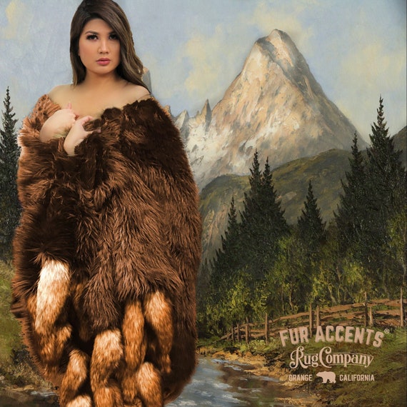 Bear skin fur coat cheap