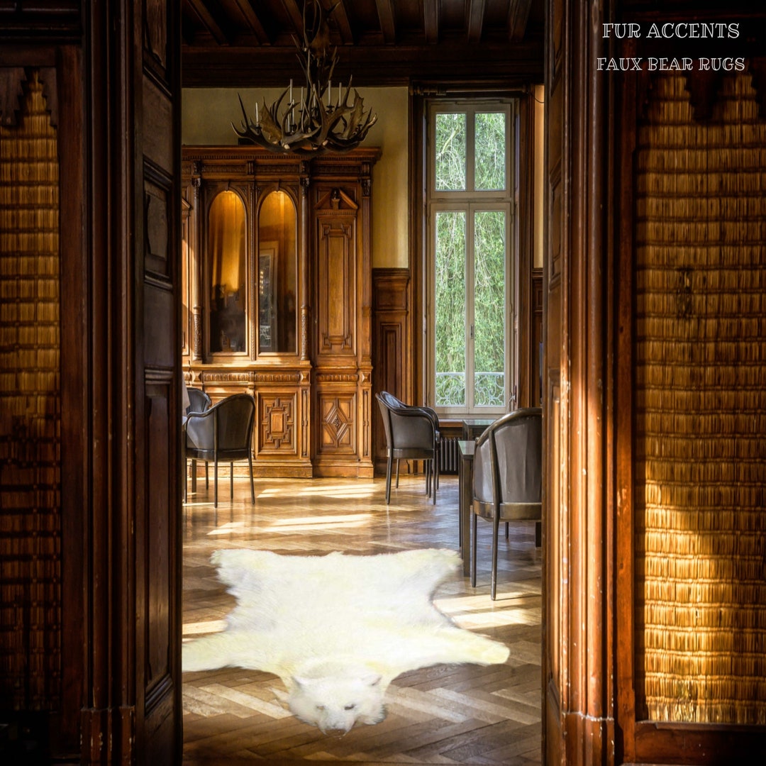 Bear Skin Rug Hand Made Realistic Life Size Luxury Fur Etsy