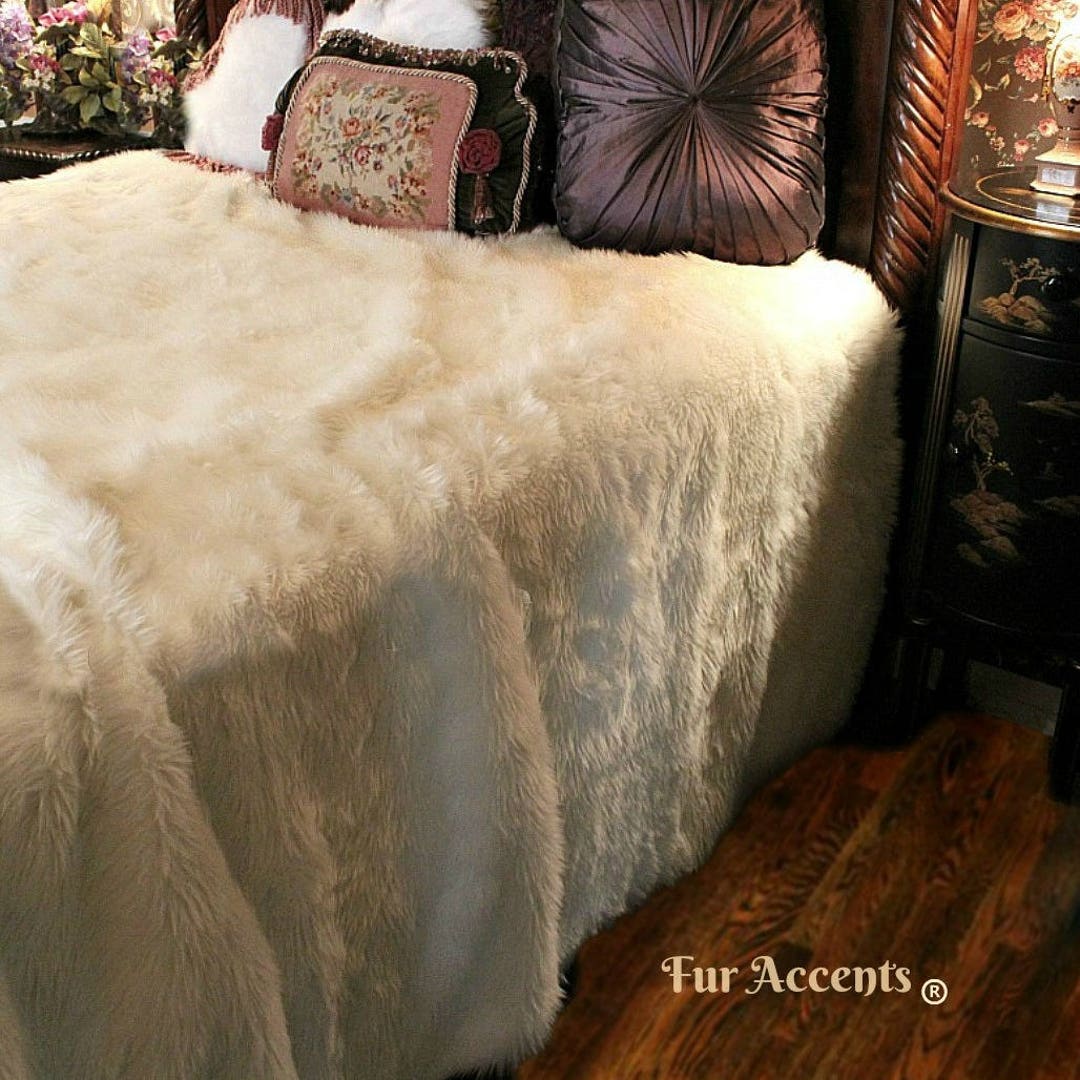 Housse De Couette Polaire Douillette - Fausse Fourrure Chaude, Taille Double 200x200 Cm, Gris