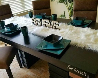 Fur table runner deals