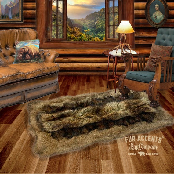 Plush Faux Fur Area Rug Luxury