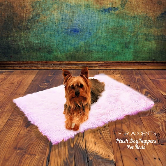 Dog Nappers Pet Pad - Cat Mat - Dog Bed - Silky Soft Premium Faux Fur - Padded Shag - Sheepskin - Mini Rug - Washable - Fur Accents USA