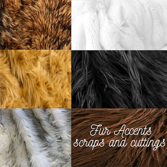 Faux Fur Scraps, Remnants, Cuttings, Gab Bag, Assortment box, craft supplies, sewing, fabrics, costume. props, baby, photography, patchwork