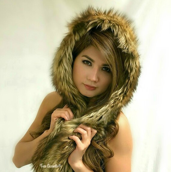 Genuine Faux Fur Headband - Micro Scarf - Unisex - Festival Fashion - Fox - Wolf - Coyote - Lynx - New COLORS - by Fur Accents - USA