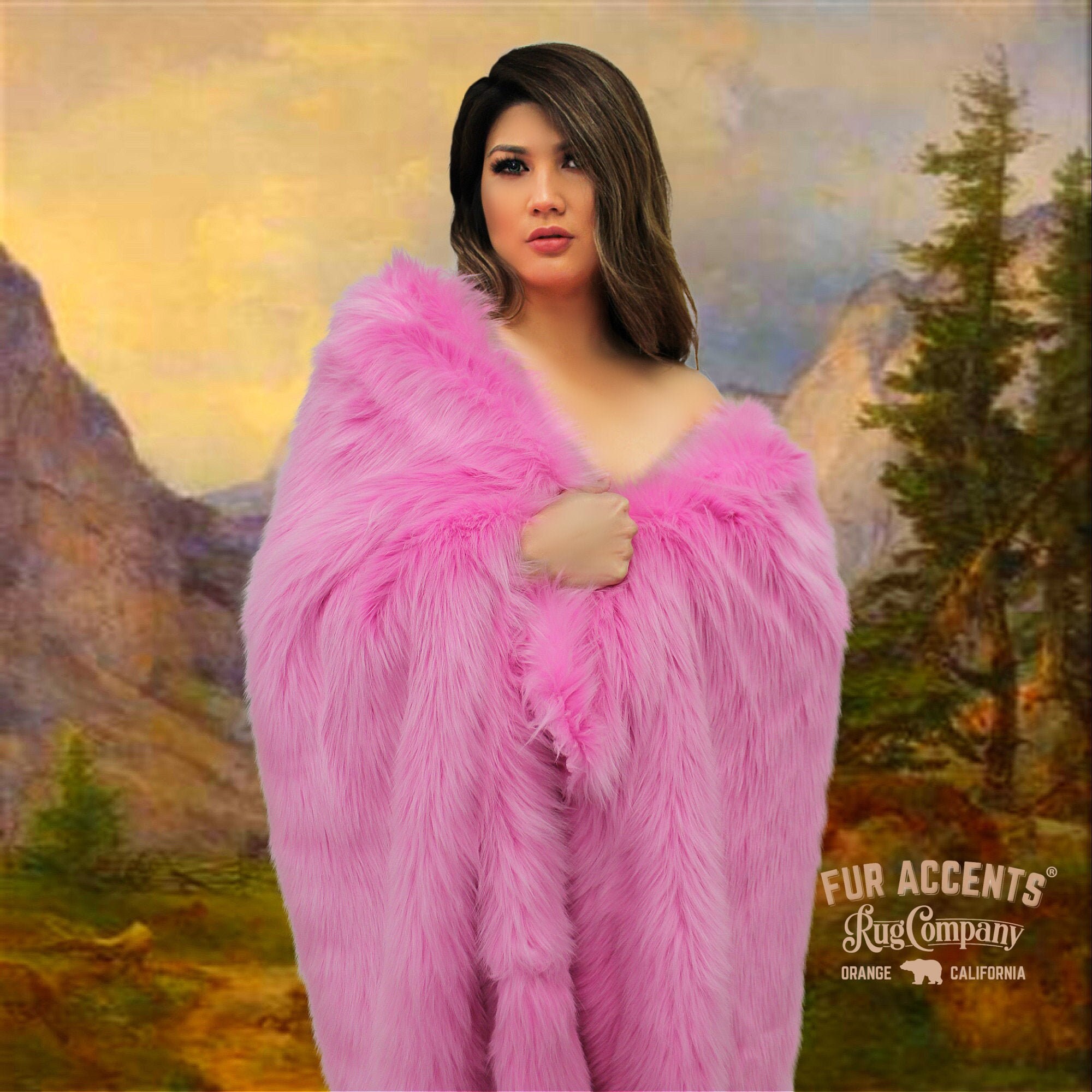 Plush Faux Fur Throw Blanket Bedspread Soft Bubblegum Pink Shag Luxury Fur Minky Cuddle Fur Lining Fur Accents USA