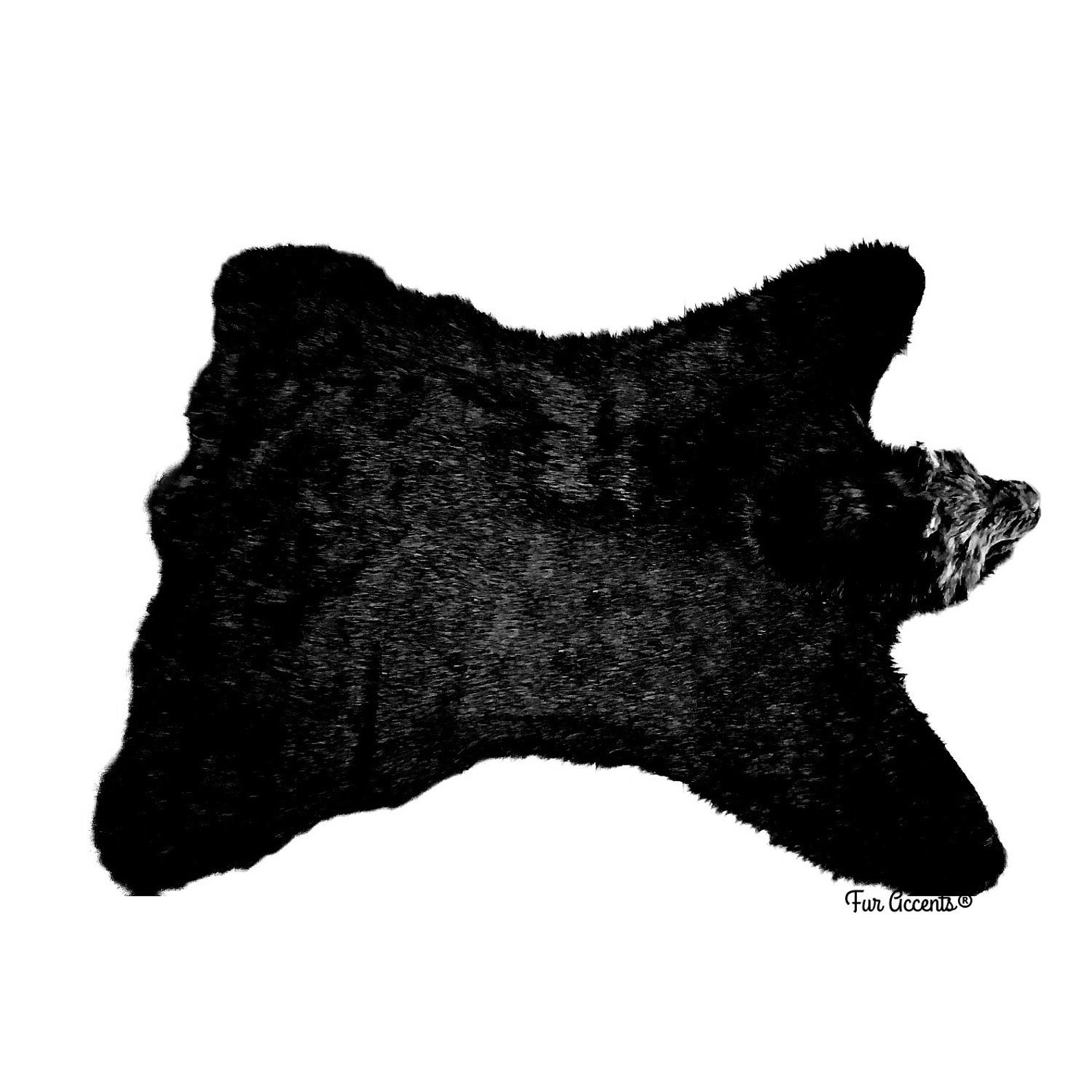 Bear Skin Rug Life Size Realistic Faux Fur Brown Grizzly Etsy