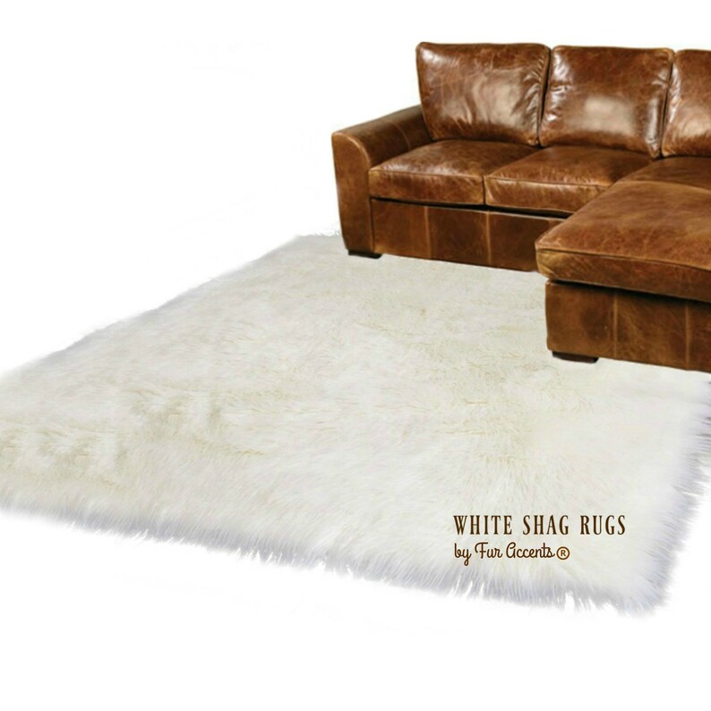 Plush Faux Fur Area Rug Shaggy Thick Sheepskin Rectangle Etsy