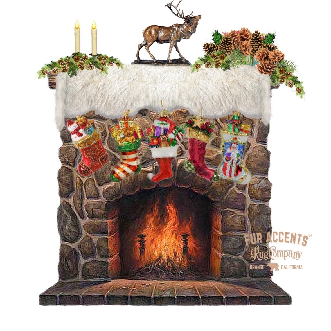 Plush Faux Fur Fireplace Mantle Scarf Luxury Fur Dresser Etsy