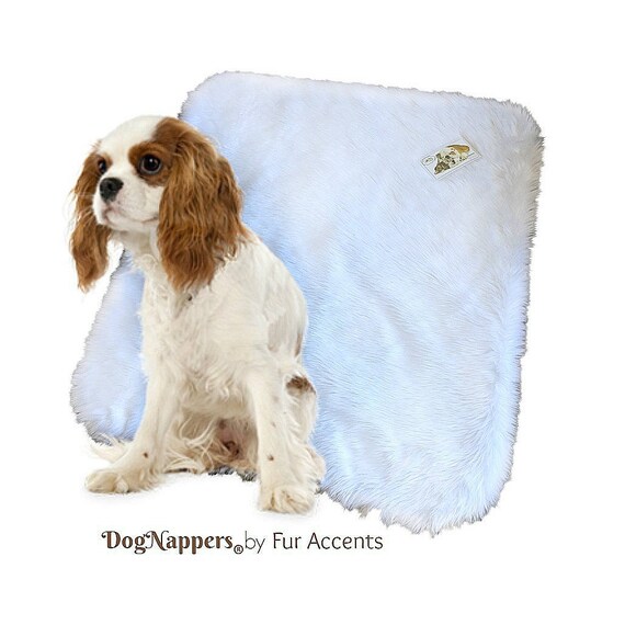 Shaggy Soft Fox Faux Fur DogNapper Dog Bed - Cat Mat - Reversible - Padded - Plush Shag Fur Lining - 20 Colors  - 4 Sizes - Fur Accents USA