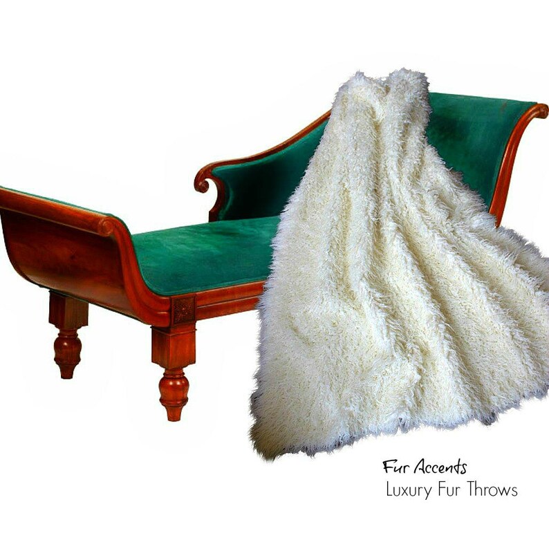 Matted Mongolian Sheepskin Faux Fur Throw Blanket off Etsy