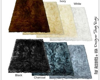 Plush Faux Sheepskin Rug – Shaggy Fur Area Rug, USA Made